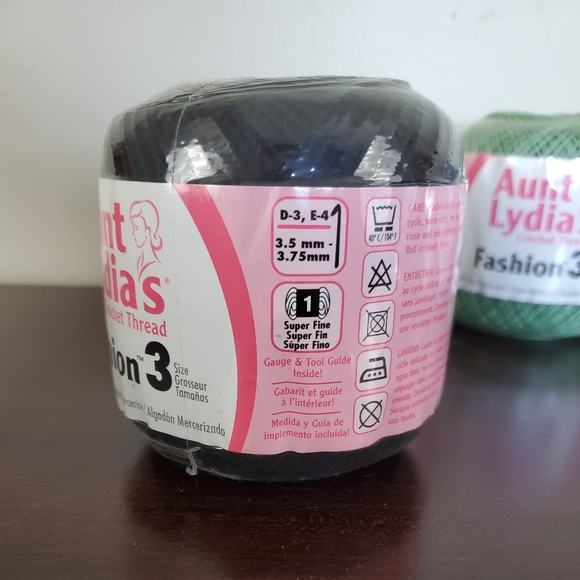 Aunt Lydia's Crochet Thread Fashion ~ Size 3 Lot of 4 Skeins NWT 100% Cotton - Picture 2 of 16